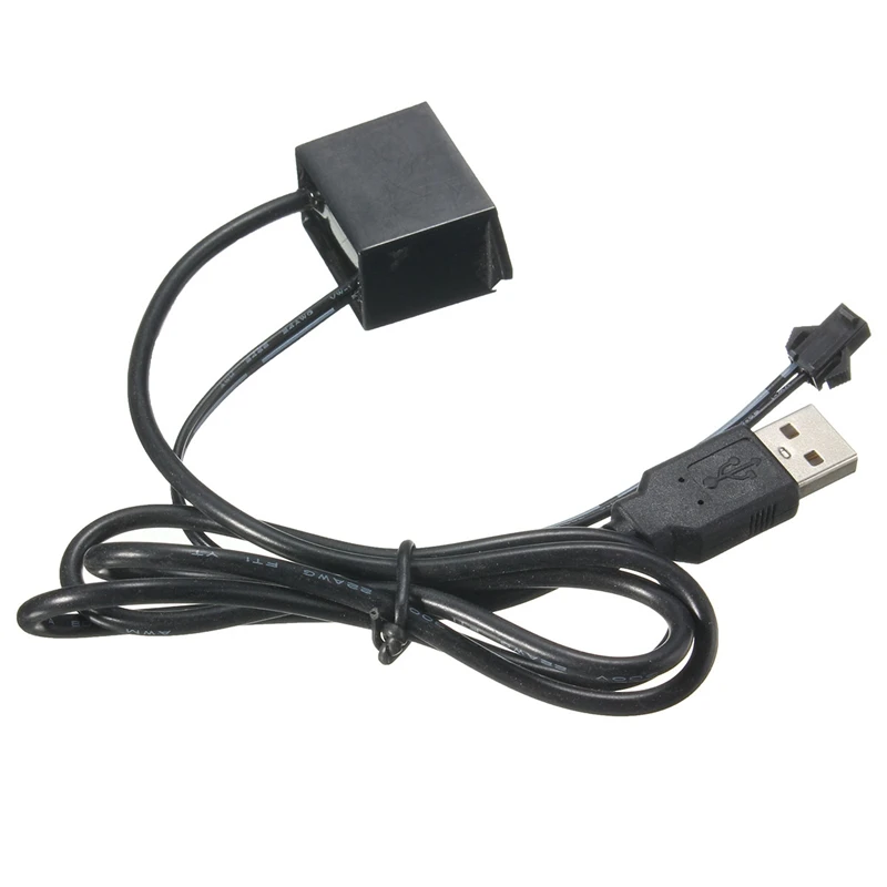 USB Инвертор контроллер для 1-3 м светодиодный El провод свечение гибкий неоновый DC5V USB адаптер питания USB разъем драйвер преобразователя