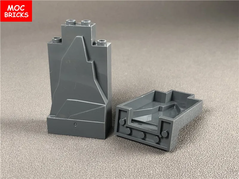 50 шт./лот стеновые блоки прозрачные светло синие с блестками 2X4X6 подходят для 47847