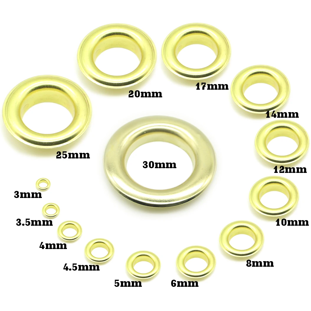 

Glod Copper eyelets 3|3.5|4|4.5|5|6|8|10|12|14|17|18|20|25|30mm scrapbooking accessories Knitwear, Jeans, Apparel, Bags, Shoe
