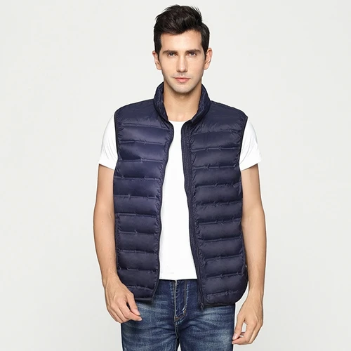 long puffer coat NewBang Brand Men's Down Vest Ultra Light Down Vest Men Portable V-neck Sleeveless  Male Winter Windproof Warm Lightweight Coat black puffer Down Jackets