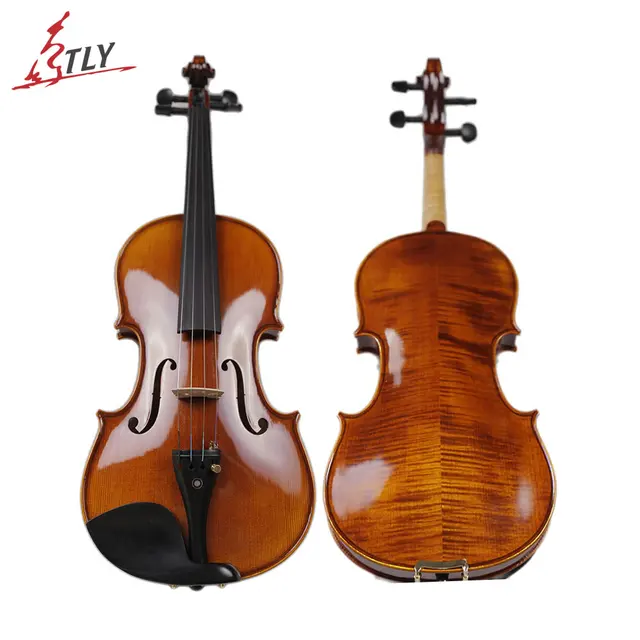 Best price at $189 Cheap Tongling Professional Violin 4/4 Natural Flamed Maple Wood Violino Hand Made Antique Smoky Color Fiddle High-grade Ebony Violin