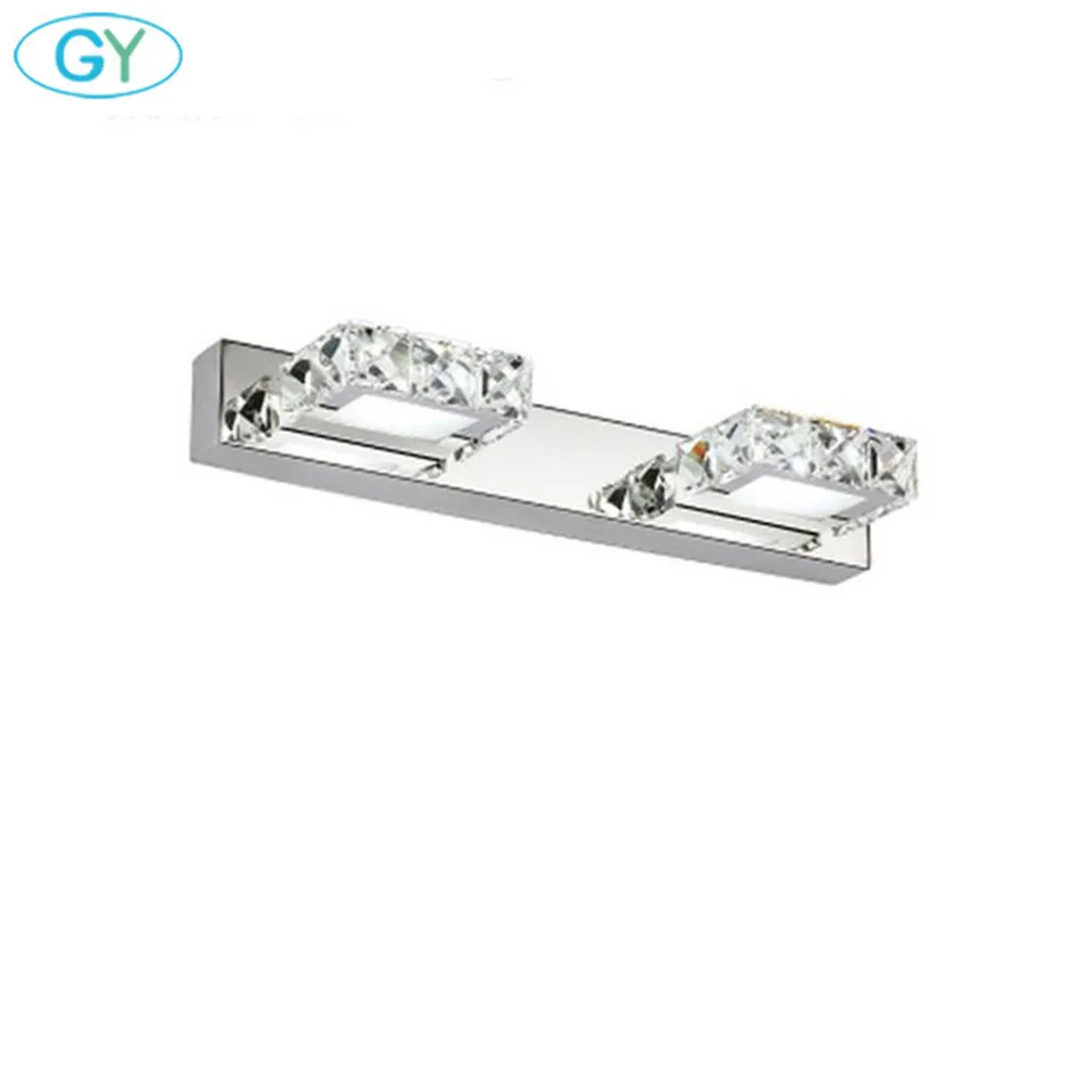 AC110-240V LED مرآة ضوء التجميلي الحديث الكريستال جدار مصباح الحمام Luminaria الغرور مصباح وسيس tocador maquillaje coiffeuse