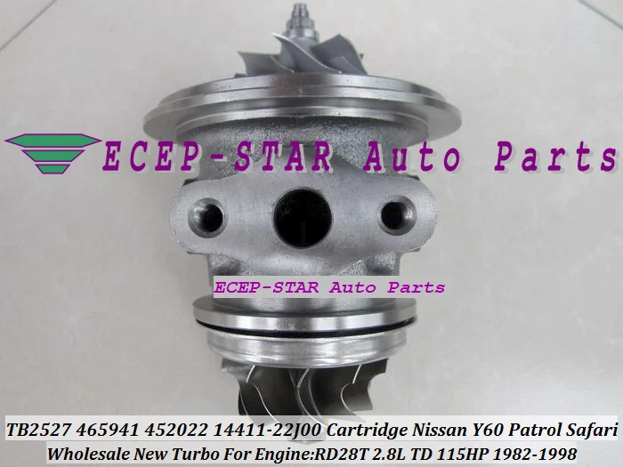 TB2527 465941-5005S 452022-0001 14411-22J00 Turbo CHRA Cartridge Turbocharger Core For NISSAN Y60 Patrol Safari 2.8L TD 1982-1998 RD28T 115HP (1)