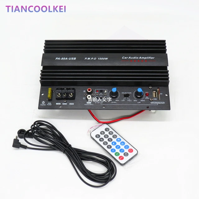 Best Price 1000W car Subwoofer power amplifier board with USB plug U disk card SD Play musi mono bass amplifier board with 10 inch speaker Best Price 1000W car Subwoofer power amplifier board with USB plug U disk card SD Play musi mono bass amplifier board with 10 inch speaker