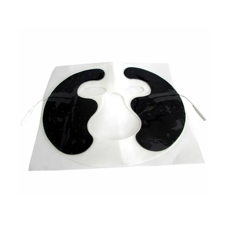

Slim Non-woven Self Adhesive Electrode Sticker Face Mask Pad TensTherapy Massager Conductive Gel Paste Patch + 2mm Pin Cable