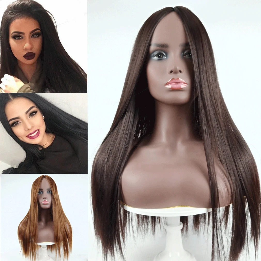 

Brazilian Straight 100% Human Hair Lace Closure Wigs For Women Non-Remy Hair Lace Front Wigs Hair Full End Natural Color