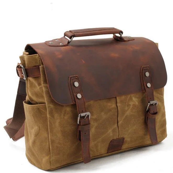 

082117 yesetn bag men vintage single shoulder cross body tote bag