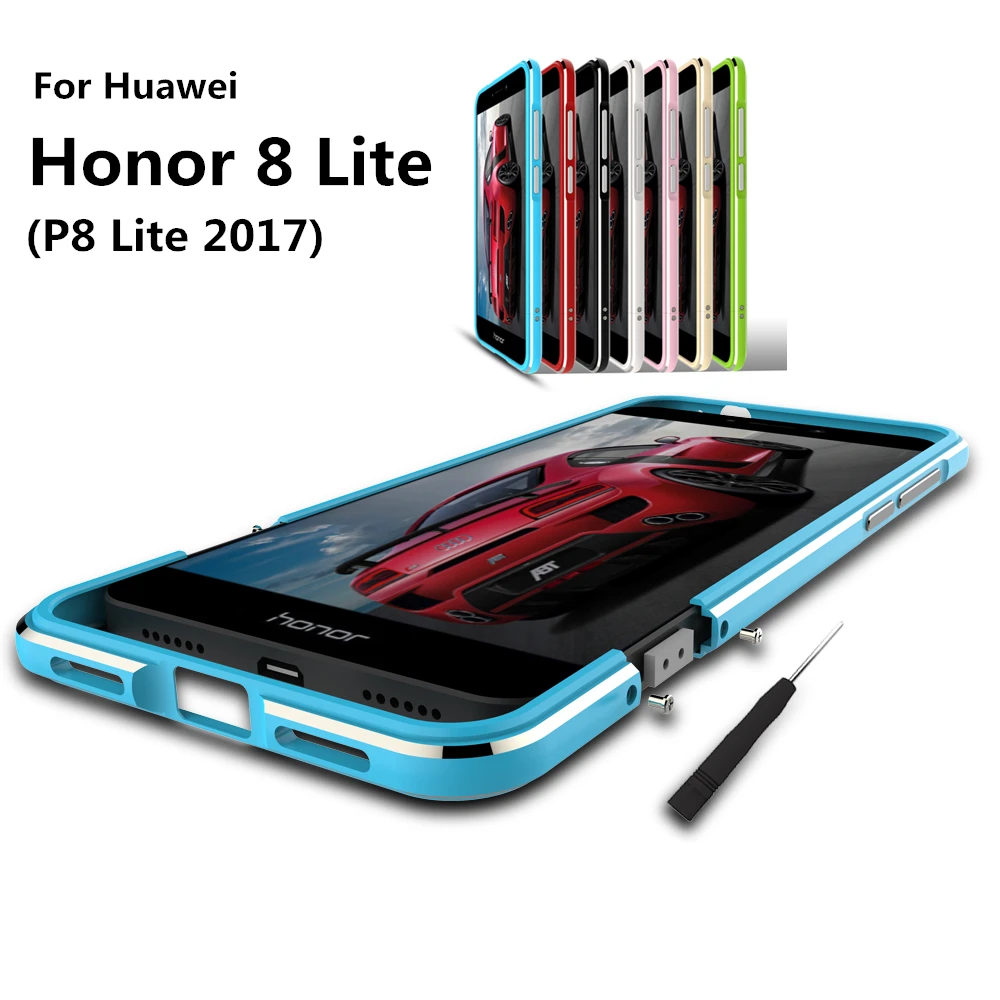 bilder für Luxury Ultra Thin Stoßfeste Schutzhülle aluminiumstoßdämpfer für Huawei Honor 8 Lite (P8 Lite 2017) + 2 Film (1 Front + 1 Hinten) bilder für Luxury Ultra Thin Stoßfeste Schutzhülle aluminiumstoßdämpfer für Huawei Honor 8 Lite (P8 Lite 2017) + 2 Film (1 Front + 1 Hinten)