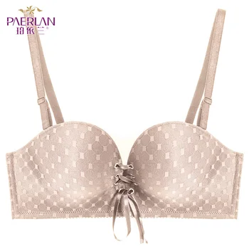 

Small Chest Strap Design A Pull Gathered Female Bra No Trace No Steel Ring 1/2 Half Cup Sexy Pull B Underwear