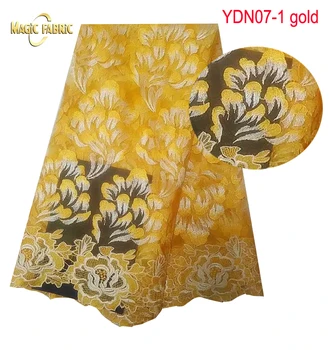 

Tulle Embroidered Net Lace African French Laces Fabrics High Quality Nigerian French Net Lace YDN07