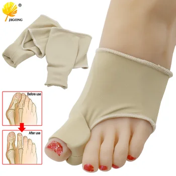 

2pcs=1Pair Big Toe Hallux Valgus Corrector Orthotics Feet Care Bone Thumb Adjuster Correction Pedicure Socks Bunion Straightener