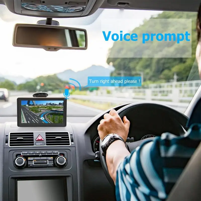 7 дюймов авто Android 8 ГБ gps навигация DVR камера Sat Nav Bluetooth WiFi AV-IN карта Sat грузовик gps навигаторы автомобильные