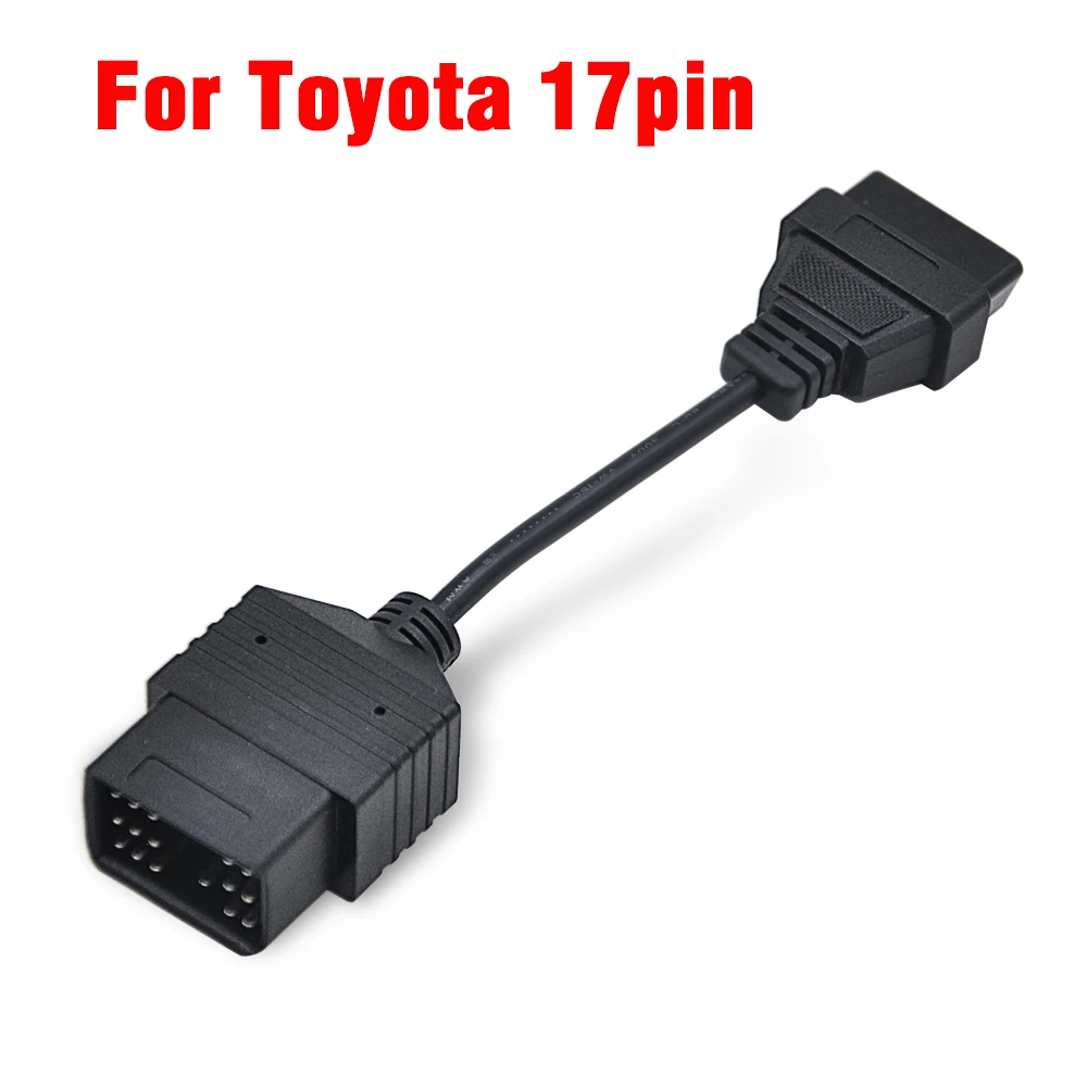 Для gm 12 Pin OBD 2 Соединительный адаптер для Toyota 17 pin 22 pin Автомобильный диагностический удлинитель для nissan 14 Pin to 16 pin - Цвет: Серый