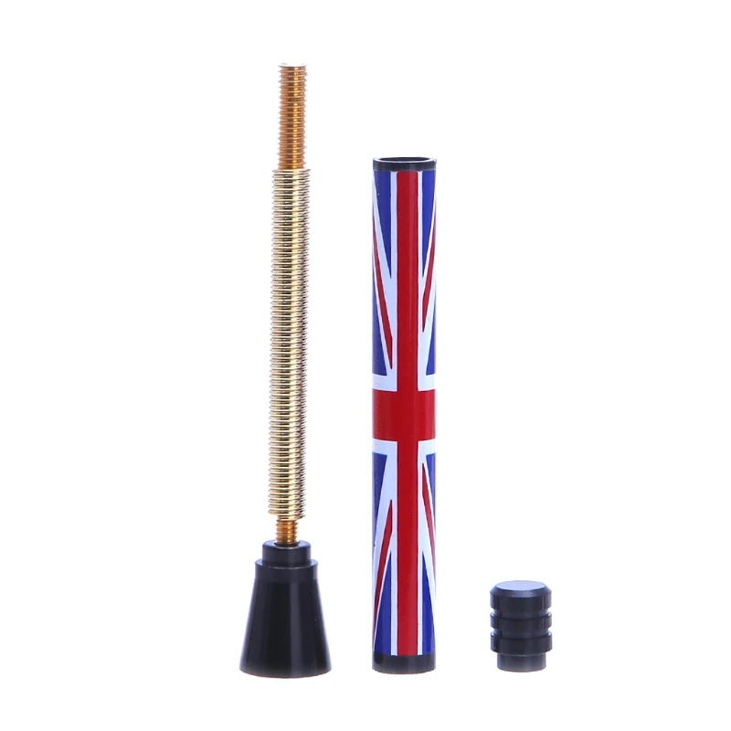 New Union Jack UK Flag Short Antenna For MINI Cooper S R55 R56 R60 Countryman Car Styling