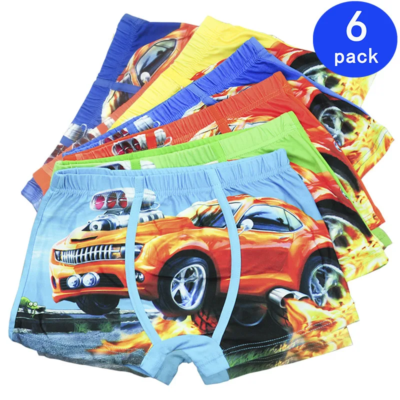 

5 Pcs/lot Cartoon Car Kids Boy Underwear For Baby Children's Boxer Underpants Briefs Boys Underware Pants For 3-11 Y children