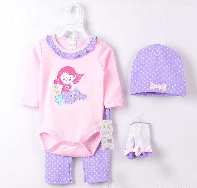 

50-57cm DollMai silicone reborn babies grey doll's suit purple princess high quality romper clothing baby dolls gifts