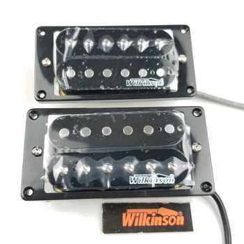 Wilkinson Black open Double coil Electric Guitar Humbucker Pickups (Bridge & Neck Pair) electric guitar pickups humbucker double coil pickup 7 string guitar parts accessories bridge neck set black