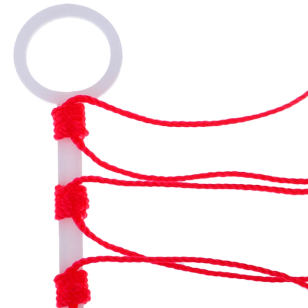 10pcs Stop Knot Durable Red Braided String Knots Outdoor Fishing Accessory Tackle Tool for Rock