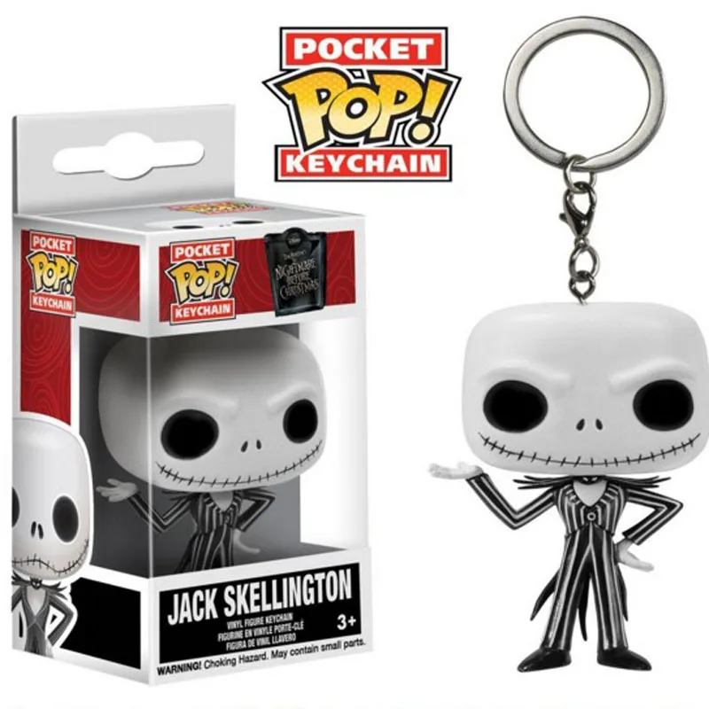 Funko Pop Pocket Pop Jack Skellington брелок Кошмар перед Рождеством Салли(сидя) фигурка Тыква король игрушка