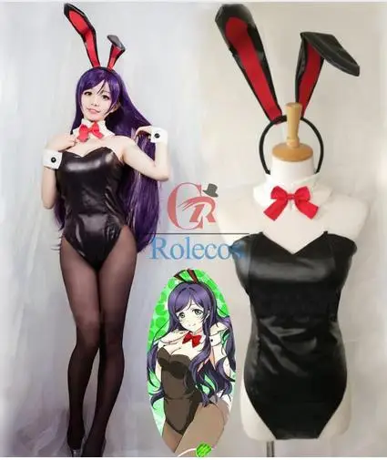 Крутой и красивый костюм для косплея Love Live Nozomi Tojo Bunny Girl Rabbitgirl SR полный комплект