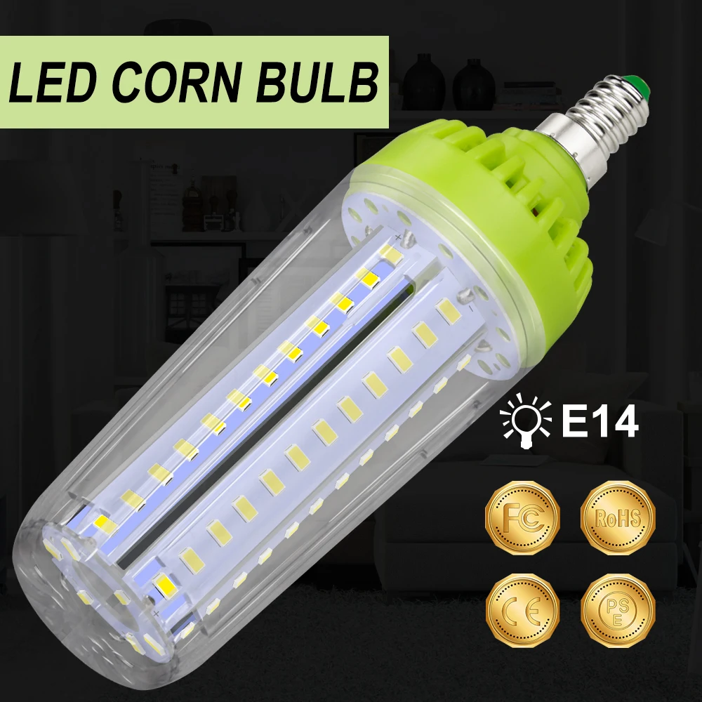 

E14 Corn LED Light Bulb 10W 15W Lampada LED E27 220V Bulb LED Lamp 20W No Flicker Light 110V Ampoule Energy Saving Lighting 5736