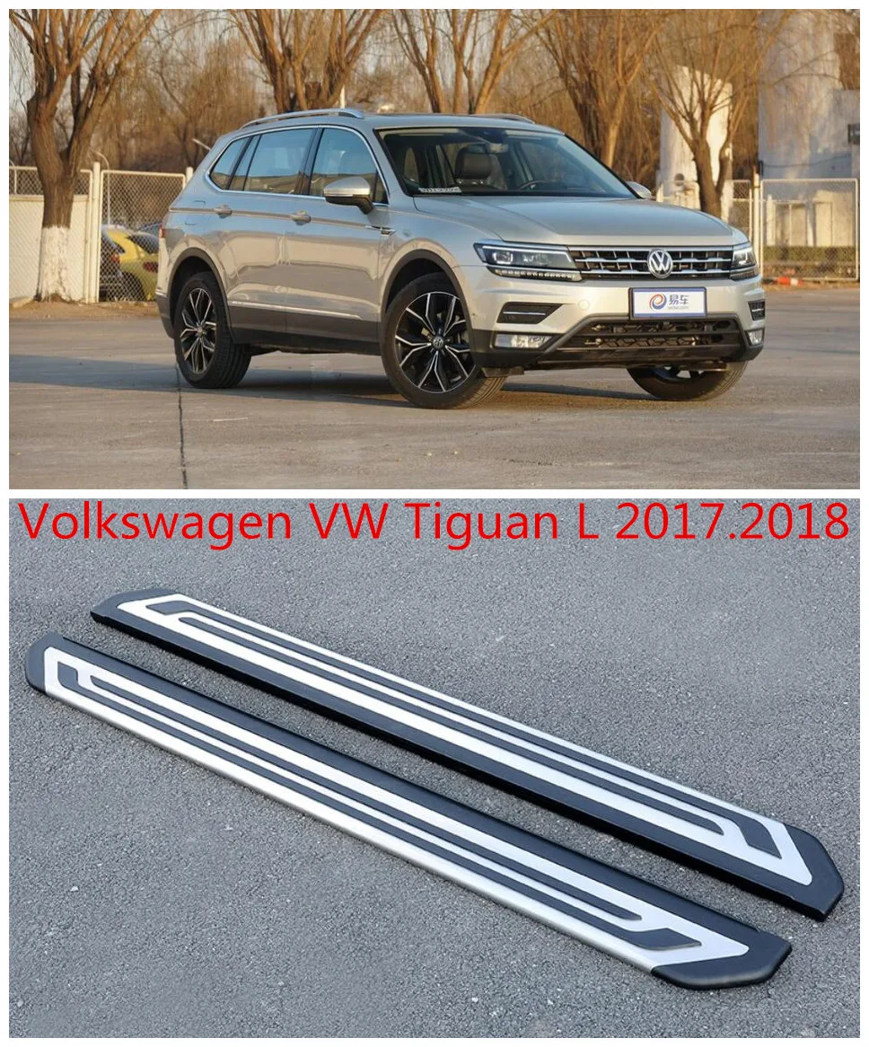 Для Volkswagen VW Tiguan L, автомобильные ходовые панели авто боковой шаг бар педали высокого качества европейский стиль Nerf баров