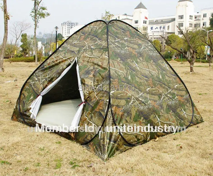 3-4persons всплывающая палатка по низкой цене для путешествий на открытом воздухе, кемпинга, два камуфляжных цвета, складывается в круглую сумку для переноски, легко переносится