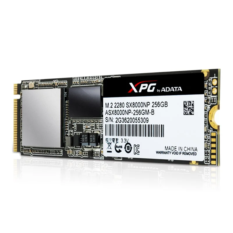 Твердотельный Накопитель ADATA XPG SX8000 PCIE M.2 2280 NVME 256GB SSD NANO MLC жесткий диск PCI E 128GB