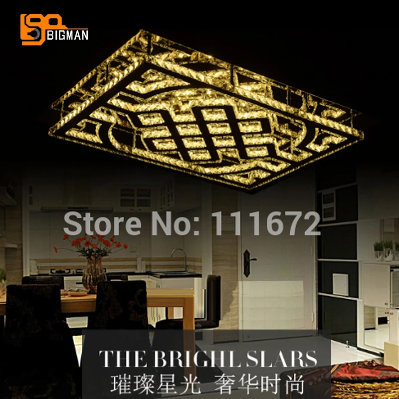 

modern crystal lighting ceiling lamp led light fixtures with remote control