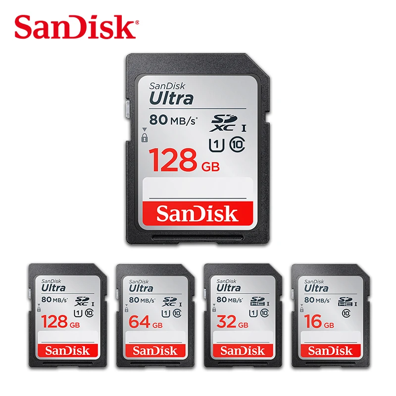 SanDisk sd-карта 32 Гб C10 64 Гб 128 ГБ высокоскоростная sd-карта 16 ГБ SDHC cartao de memoria carte SD tarjeta для видеокамеры