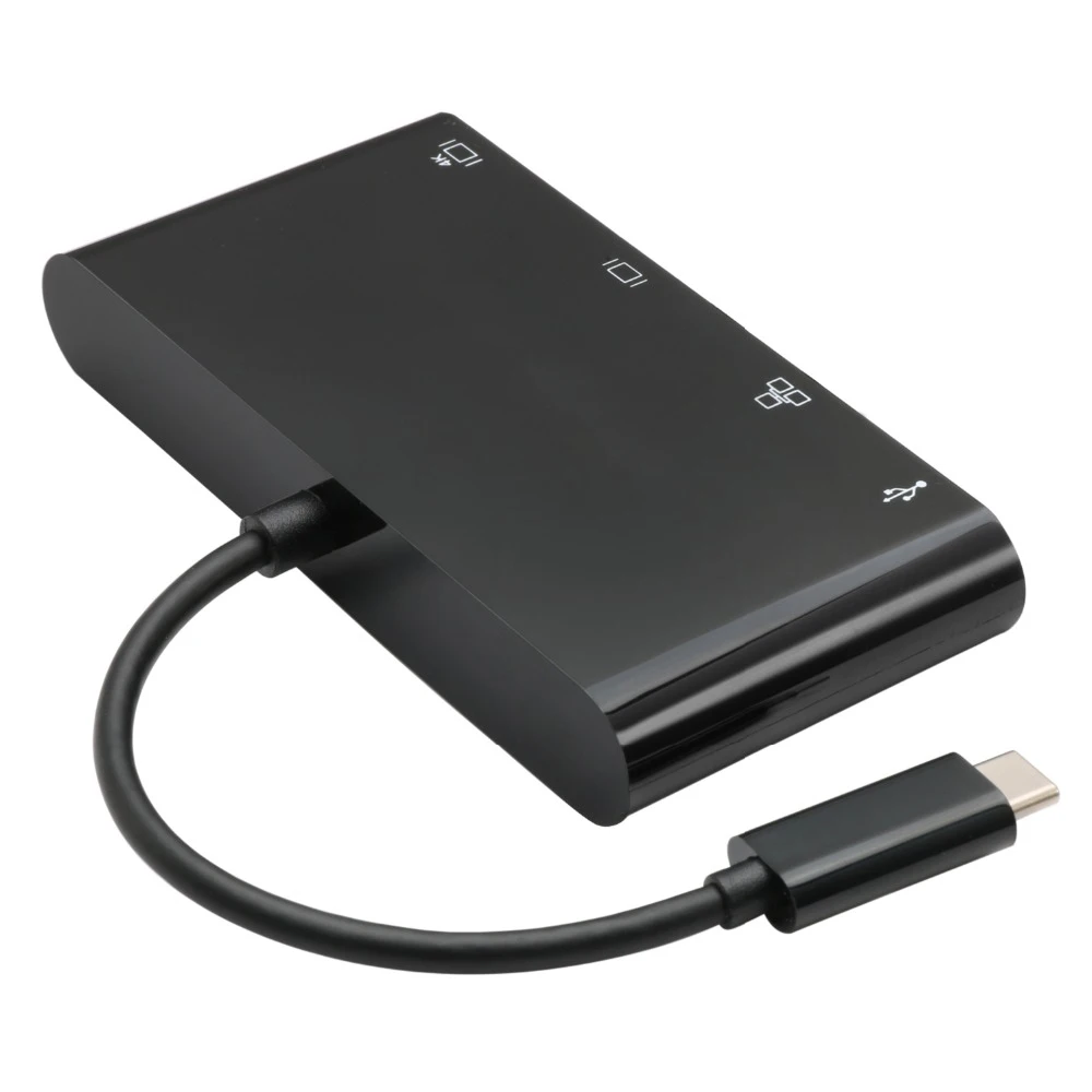 USB-C Узловая док-станция Thunderbolt 3 к HDMI 4 K VGA USB3.0 концентратор Gigabit Ethnernet RJ45 1000 Мбит/с конвертер кабель адаптер для Macbook