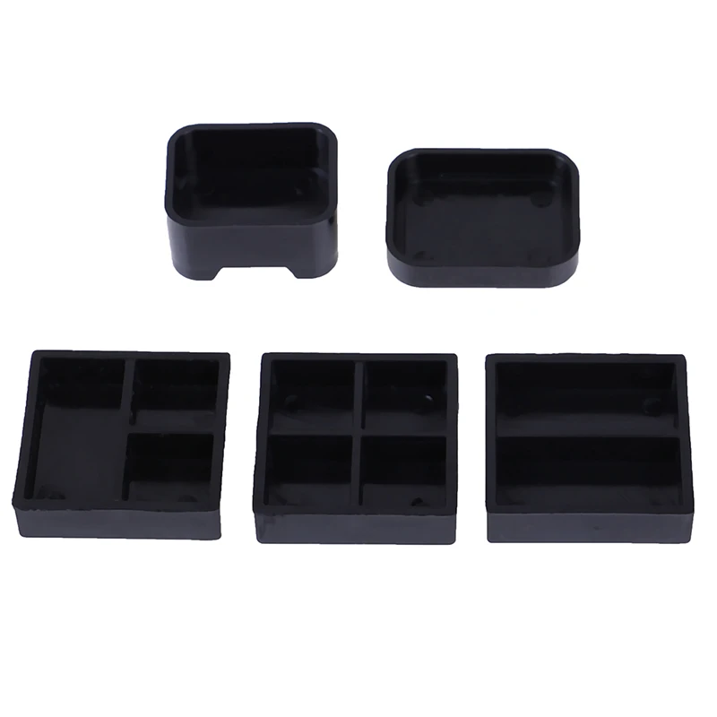5pcs//set 1:12 balck dollhouse plastic lunch-box miniature accessoriYF