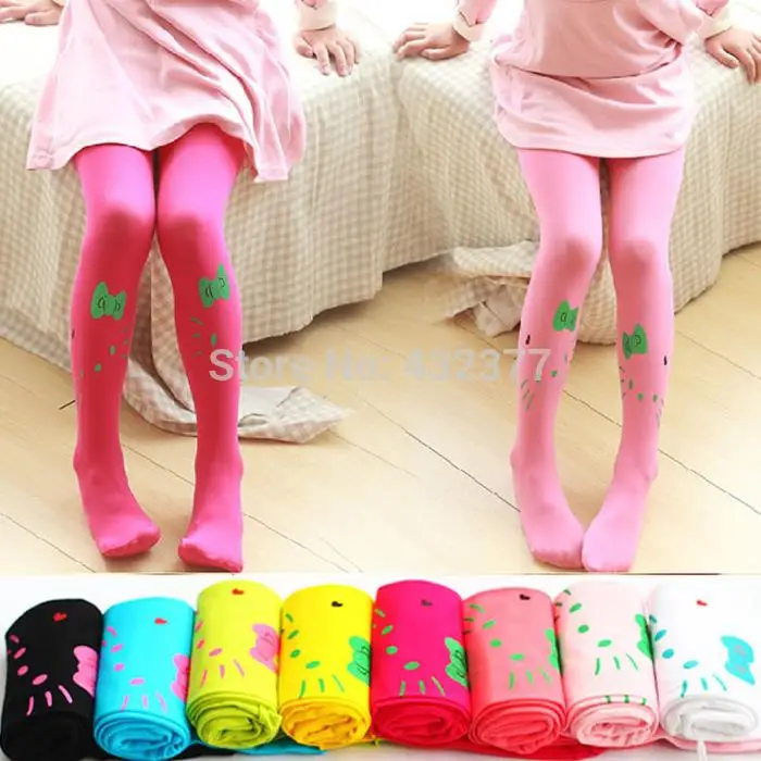 girl pants cartoon pattern KT printing Flower girls leggings Toddler