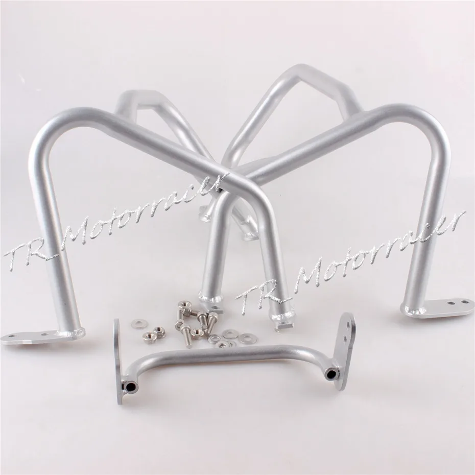 High Quality Lower Engine Guard Highway Crash Bar Protection For BMW R1200GS 2013 2014 2015 Silver