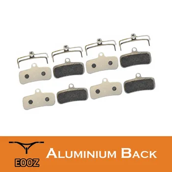 

4 Pairs Lightweight Bicycle Semi-metallic Disc Brake Pads Aluminum Alloy Back For SHIMANO Saint M810 M820 ZEE M640 H01