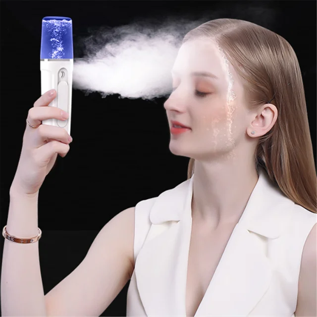 Portable Face Spray Bottle Nano Mister Facial Hair Steamer Ultrasonic