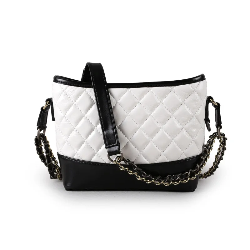 

Vintage sheepskin Leather Shoulder Messenger Bucket Package Women Bags Fashion Small Shell Bag Women Shoulder Bag Crossbody Bag