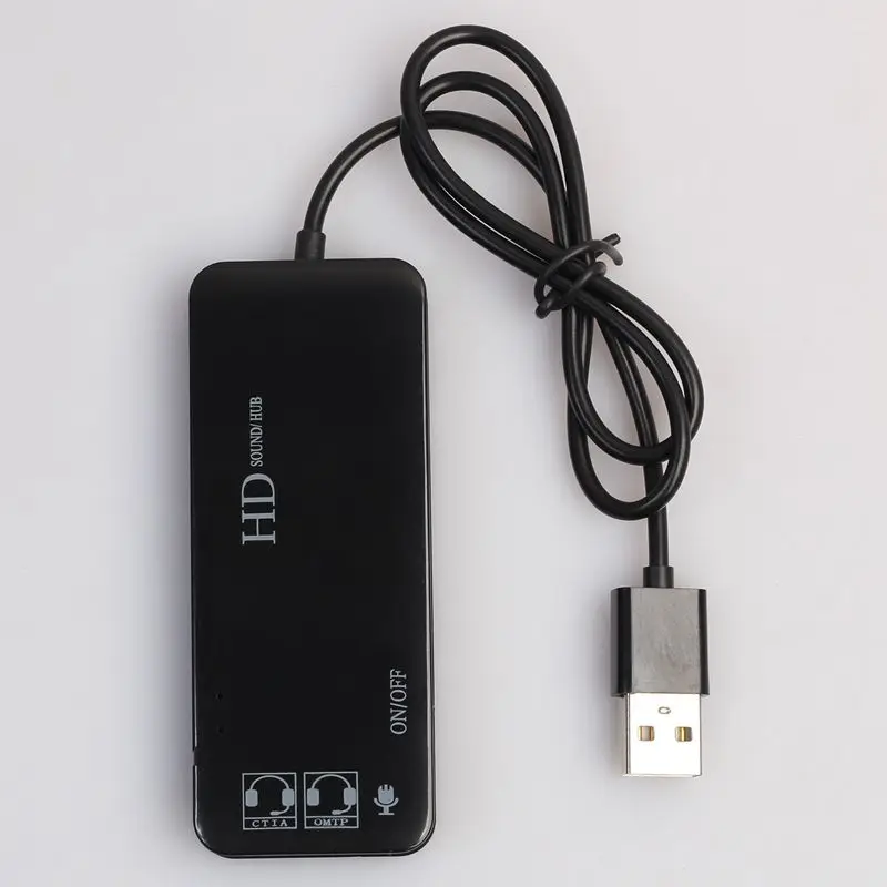 USB 2,0 хаб+ звуковая карта 7,1 Многофункциональный хаб звуковая карта usb-хаб звуковая карта