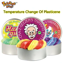 Intelligent Creative Hand Gum Temperature Change Turns Color Slime Silly Putty light Clay Fimo Plasticine Mud