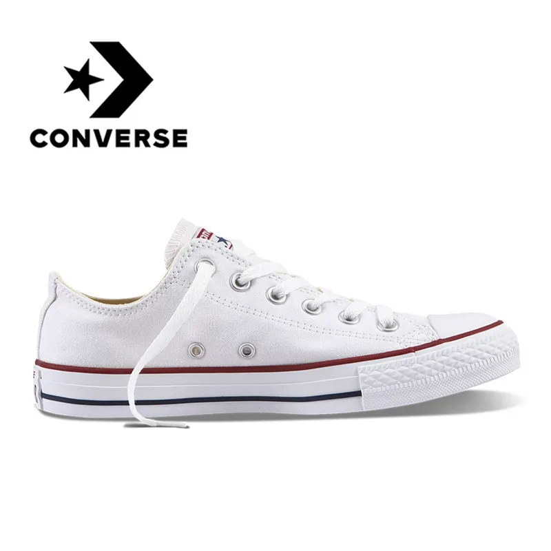 Converse كل نجم للجنسين التزلج أحذية الرجال في الهواء الطلق الرياضة عارضة قماش كلاسيكي النساء لمكافحة زلق رياضية منخفضة أعلى أحذية