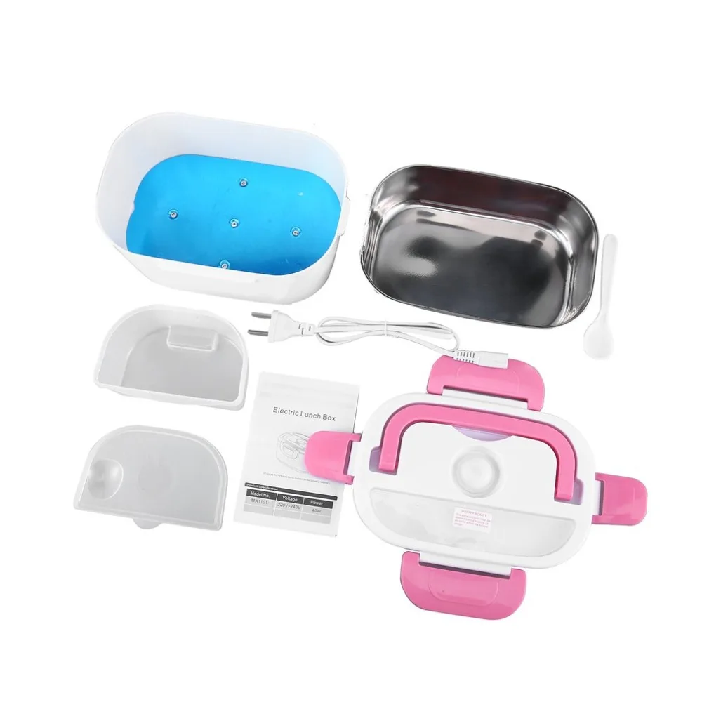 

Double layer Heated Lunch Box Portable Electric Heating Food Storage Box Food Warmer Electric Lunch Box for Kitchen Tool