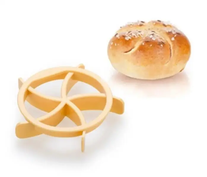 Plastic Pastry Cutter Dough Cookie Press Homemade Bread Rolls Stamp Baking Mold | Дом и сад