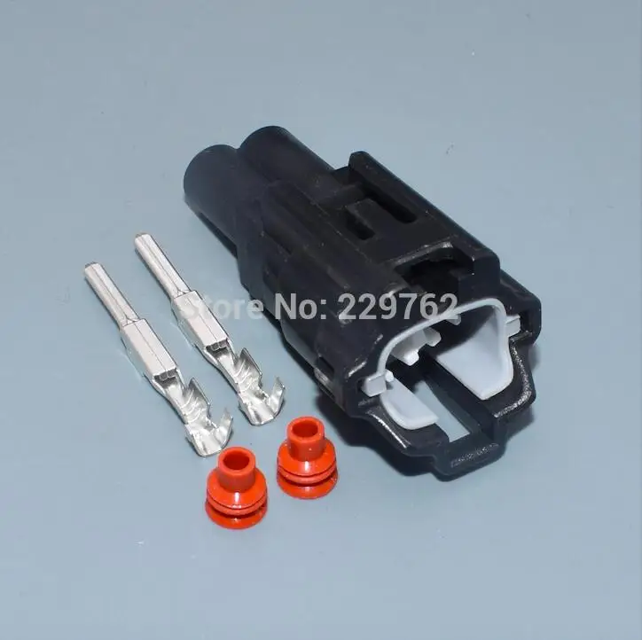 5sets male Shhworld Sea 2 Pin 2,2 мм женский и мужской автомобильный Водонепроницаемый Электрический жгут проводов соединитель предохранитель коробка с клеммами - Название цвета: 5sets male