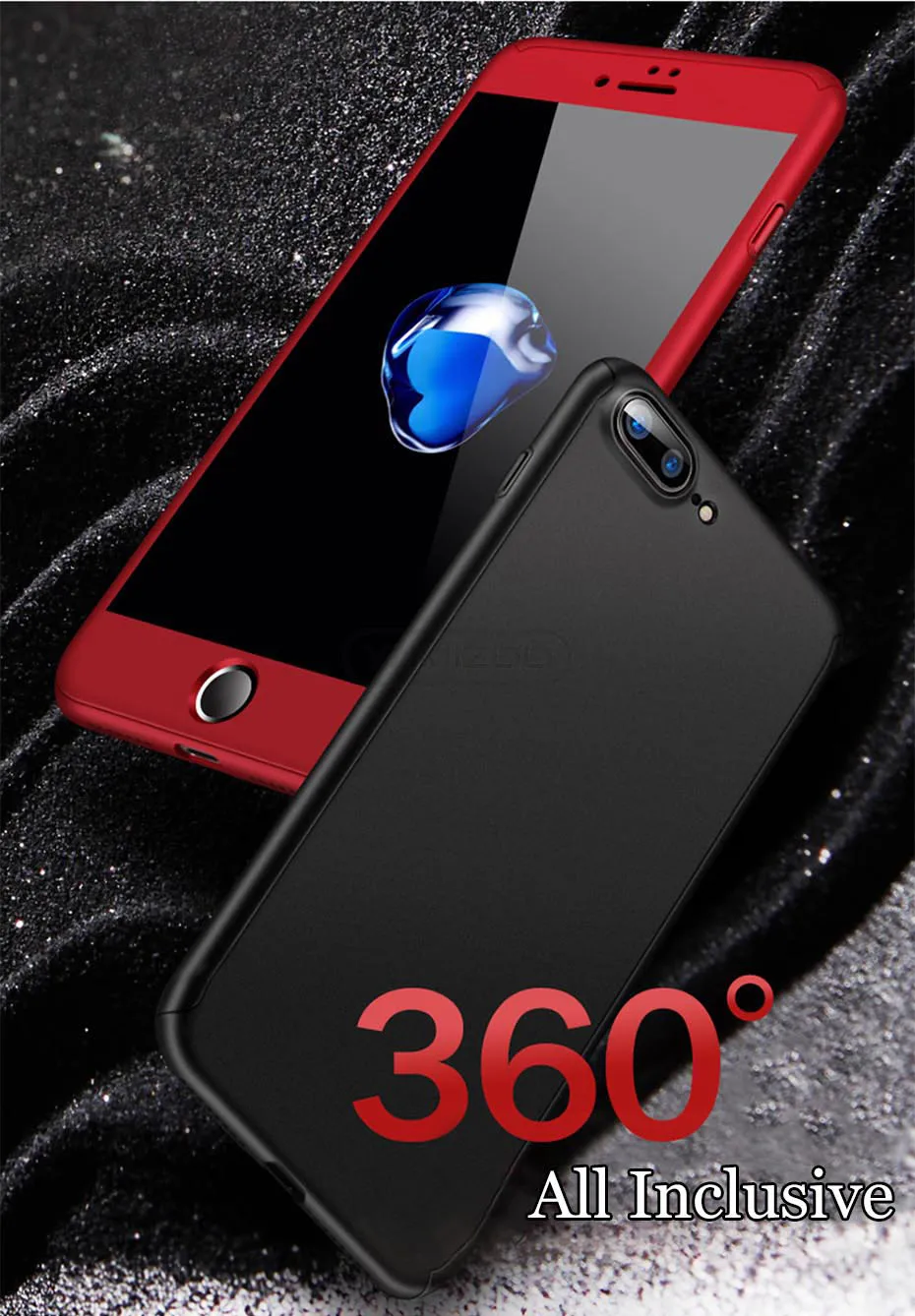 YAMIZOO Case For iPhone 6s 6 7 8 X Cover 360 Degree Luxury Protection Full Hard Cover Coque For iPhone 7 6 6s 8 Plus Phone Cases (5)
