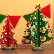 Рождественские деревянные декорации, рождественская елка, рождественский подарок, фестивальное украшение, ремесла, торговый центр для прилавка Настольный