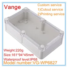 2 шт./лот профессиональная прессформа корпус коробка 161*94*45 мм IP68 Водонепроницаемый ABS пластиковая распаечная коробка diy для электрического прибора модуля