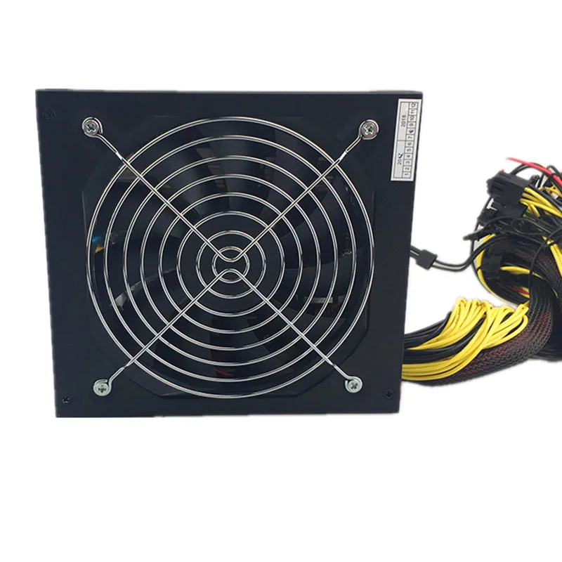free ship 1600W PSU ATX Power Supply 14cm Fan Set For Eth Rig Ethereum Coin Miner Mining MAX 1800W power supply for r470 r480