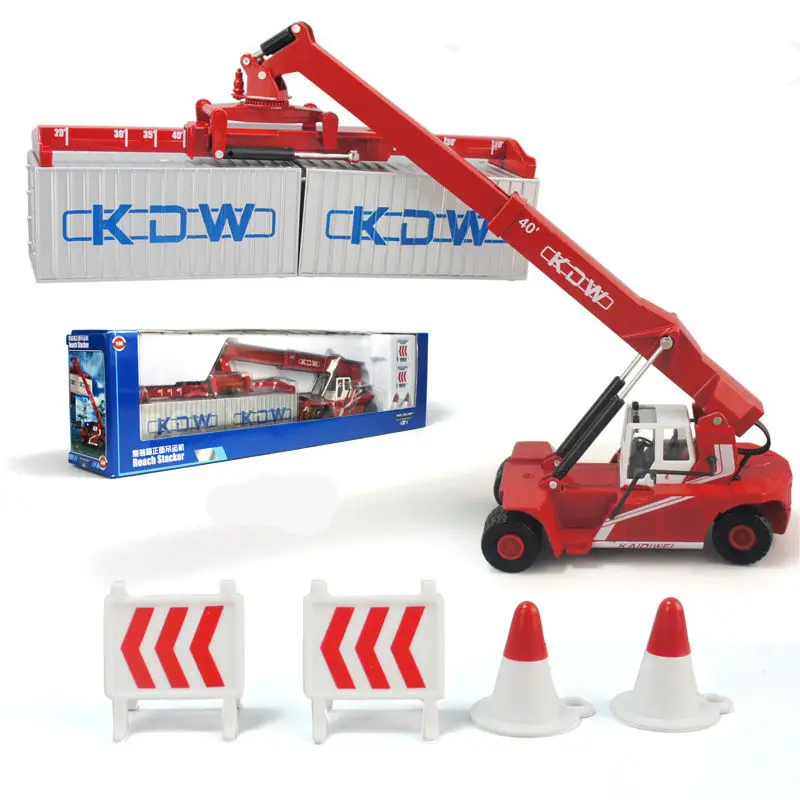 360 Degrees rotation 1:50 Alloy crane car model simulation scenario game Container derrick heavy forklift Construction vehicle