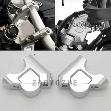 Мотоцикл с ЧПУ крепление руля стояки бар зажим Расширение адаптер с болтами для BMW R1200GS LC ADV серебро