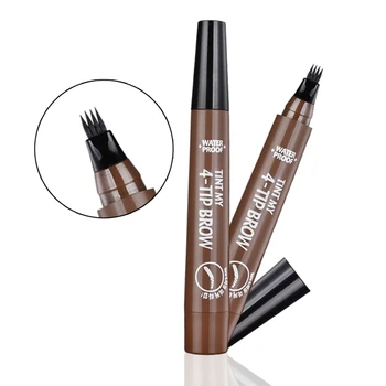 

4-tips Liquid Eyebrow Pen Waterproof Smudge-proof Long-lasting Colorfast Eyebrow Pen Eyes Makeup Tools